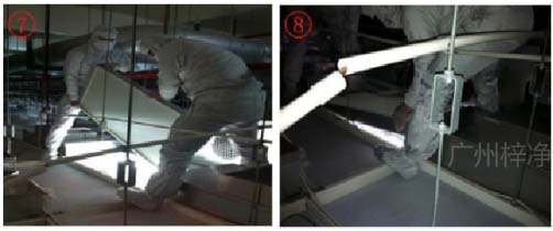 安裝FFU高效過濾器步驟7-8 安裝FFU高效過濾器步驟7-8